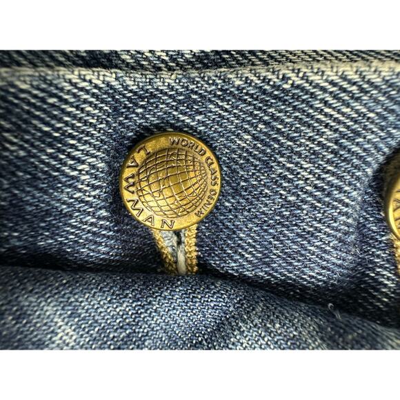 Vintage Lawman Jeans Size 7 27x32 Western Cowgirl Rodeo Button Fly Tapered Mom - Picture 6 of 15